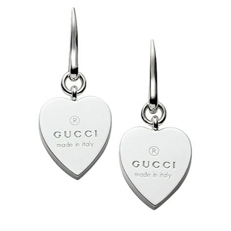 gucci earring hearts|gucci trademark heart earrings.